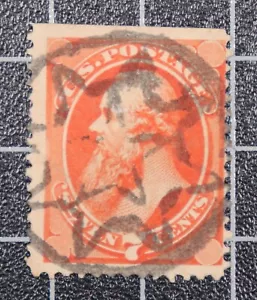 Scott 160 - 7 Cents Stanton - gebraucht - NYFM - 28 Fancy Cancel - Bild 1 von 2