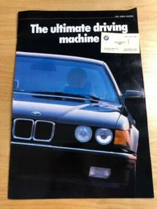 ENORME 1988 BMW línea completa catálogo/excelentes fotos M3 M5 M6 750iL 735iL 635CSi 11x17 - Imagen 1 de 1