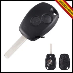 CARCASA LLAVE COCHE RENAULT 2 BOTONES KANGOO CLIO MODUS TWINGO MANDO ESPADIN VA2 - Foto 1 di 7