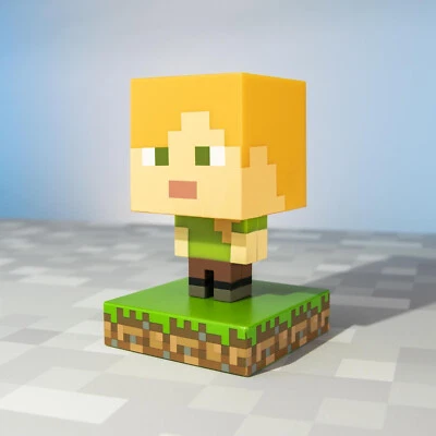 Minecraft Alex Icon Light Licht Lampe Ikone Nachttischlampe Leuchte - Bild 1 von 4