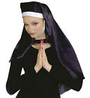 Nonnenhaube Nonne Accessoires Kopfbedeckung Karneval Fasching Mütze schwarz