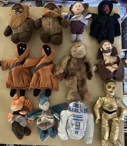 Lot Of 12 Various Plush Dolls 7-10” Star Wars  - Picture 1 of 24