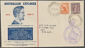 (20) AUSTRALIA - 1948 GEOGRAPHICAL SOCIETY COVER, POSTMARKED ROPER RIVER, NT - Picture 1 of 1