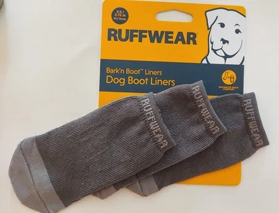 RUFFWEAR Dog Boot Liners Set Of 3 Gray Quick Drying Reinforced Stitching 2.5 - Image 1 of 2