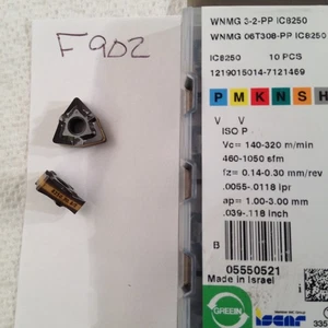10 NEW ISCAR WNMG 3-2-PP CARBIDE INSERTS 06T308-PP GR IC8250 FACTORY PACKED-F902 - Picture 1 of 1
