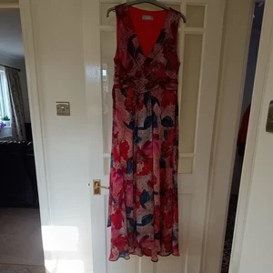 WALLIS MULTI COLOURED CRUISE PARTY HOLIDAY DRESS SIZE 14 EXCELLENT CONDITION - Picture 1 of 16