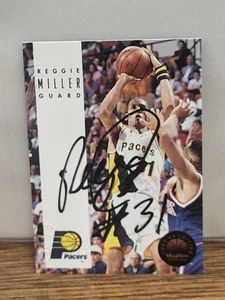 1993-94 Skybox Premium Reggie Miller Auto Score Board Certified - Bild 1 von 2