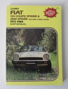 FIAT Shop Manual;124 & 2000 Coupe & Sider; 1971-1984 by Aland Ahlstrand (PB Book - Picture 1 of 8