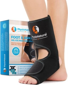 Foot & Ankle Ice Wrap with 2 Cold Gel Packs – Great for Sprained Ankle, Achil... - Picture 1 of 9