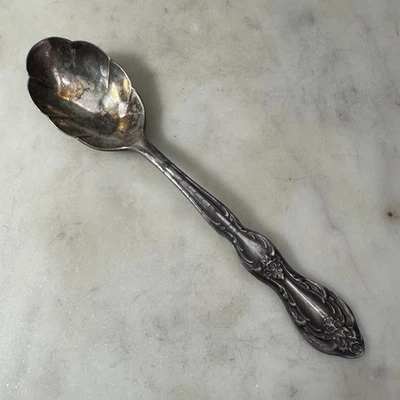 Cuchara de azúcar plateada WM Rogers BEVERLY MANOR 5-7/8" plata internacional 1964 Foto 1 de 4