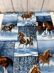 Horses Cotton Fabric 1/2 yards 44" Wide Wild Wings Cummings Springs Creative - Picture 1 of 8