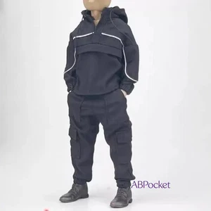 1/12 Scale Action Figure 6" Hooded Workwear Sweatshirt Set Toys NW SHF Clothes - Picture 1 of 7