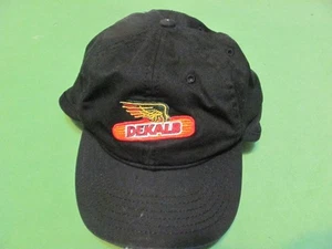 Vintage DEKALB One Size Fit All Black Hat/Cap - Picture 1 of 4