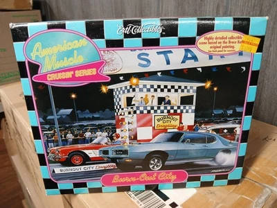 Conjunto 1:43 ERTL 1998 American Muscle Cruisin Series Burn-Out City Dragway GTO  - Imagem 1 de 4