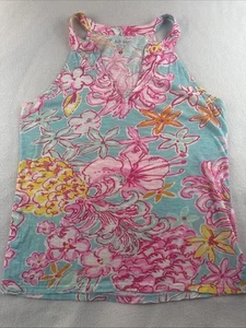 Lily Pulitzer geblümtes Tanktop V-Ausschnitt Oberteil Damen Größe Small - Bild 1 von 7