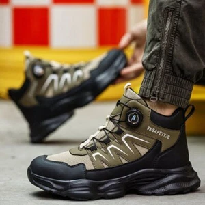 2025 Leichte Arbeitsschuhe Herren Sicherheitsschuhe Stahlkappe S3 Sport Sneaker. - Bild 1 von 8