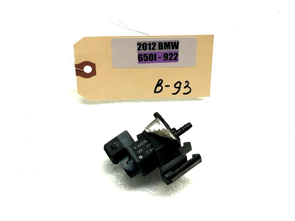 2012-2018 BMW 650i F12 INTAKE VACUUM CONTROL VALVE SOLENOID OEM. - Image 1 of 4