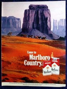 Marlboro Zigaretten, originale Werbung aus 1986  "Marlboro Country" - Picture 1 of 2