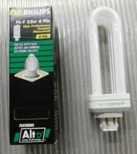 Philips 4 Pin PL-T 32 watt Compact Fluorescent Bulb - NIB - Picture 1 of 4