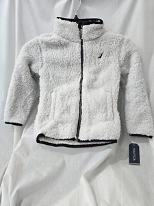 Nautica Boys Full Zip Jacket, Size S (4), Nuffdooe Lt Grey / Sherpa *BRAND NEW* - Picture 1 of 4