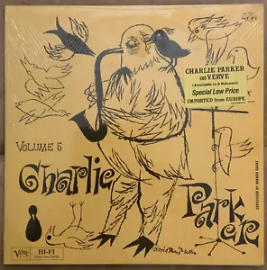 Charlie Parker Bird on Verve Vol 5 France Mono VINYL LP 1984 reissue New SEALED - Picture 1 of 9