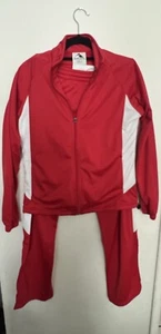 Augusta Sportswear Set Red/White Polyester Zip Front Jacket New W/Tags Women’s S - Picture 1 of 11