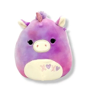 Squishmallows Kellytoy LOLA Unicorn Valentines Day Squad Plush 5" - Picture 1 of 5