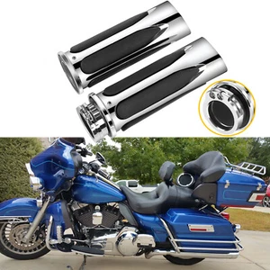 1" Motorcycle Handle Bar Hand Grips For Harley Electra Glide Road King Sportster - Foto 1 di 13