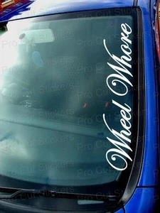 Wheel Whore Small - Large Windscreen Car Van Funny Novelty Vinyl Stickers Decals - Picture 1 of 2