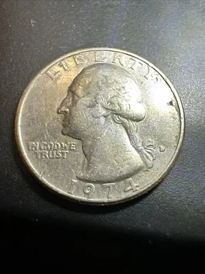 1974P Washington Quarter Error Off Center DDO DDR - Image 1 of 4