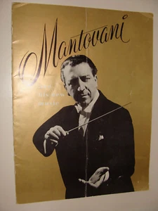Mantovani and His New Music  Souvenir Program c 1958 - Picture 1 of 1