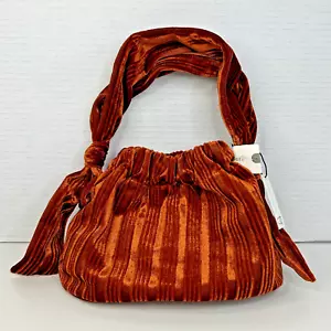 Bolso de Hombro Anthropologie Remi/Reid Goldie Terciopelo - Cobre Oxidado Nuevo con Etiquetas - Imagen 1 de 5