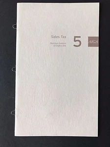 AIGA design publication, Bus. & Ethics Series #5, Sales Tax, 2003, 12 pgs + cvrs - Picture 1 of 6