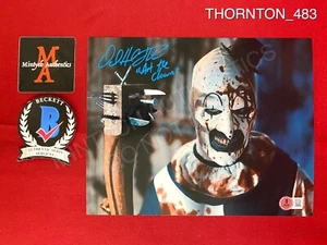 David Howard Thornton Terrifier 2 signed 8x10 Foto Art the Clown Beckett Horror - Bild 1 von 3