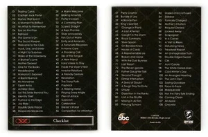 Checklist #108 Revenge Season 1 Cryptozoic 2013 Trading Card - Picture 1 of 1