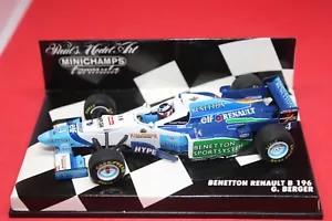 1/43 Benetton Renault B196 (1996) - #4 G. Berger - MINICHAMPS - Foto 1 di 3