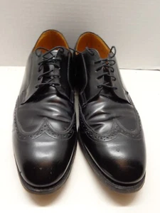 Johnston & Murphy Optima Wingtip Black Leather Oxford 12D, Made in USA - Picture 1 of 11