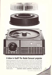 1964 Kodak Color Slide Carousel Projector Vintage Print Ad 1960s - Bild 1 von 1
