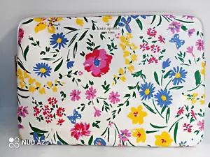 Kate Spade Staci Garden Bouquet Laptop Sleeve Cream Floral Multi-Color 15.3" - Photo 1/7