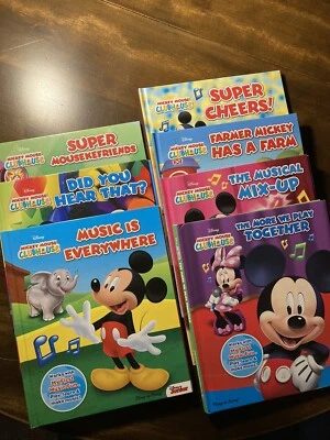 Disney Mickey Mouse Clubhouse Book Lot - 6 Play-A-Song My First Music Fun - JR. - Image 1 of 4