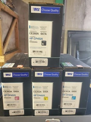 Sealed MSE toner Cartridge Replacement Kit 647A for HP printer CP4525.    #w1 - Image 1 of 2