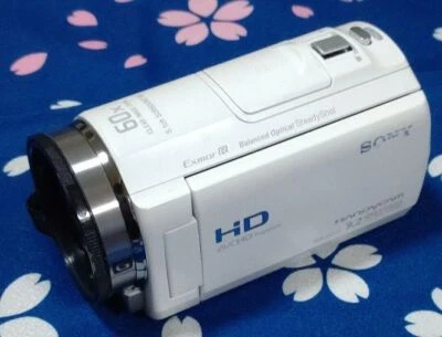 SONY HDR-CX535 W HandyCam White Video Camera Internal Memory 32GB Tested Working - Image 1 of 3