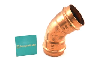Viega Profipress Bogen 45 Grad mit SC Profipress 292409 in 12mm I/I Kupfer PP B - Bild 1 von 6