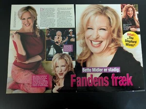 BETTE MIDLER Great Danish Clippings Articles J440 - Imagen 1 de 2