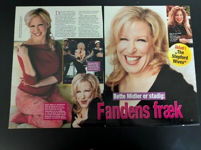 BETTE MIDLER Great Danish Clippings Articles J440 - Imagen 1 de 2