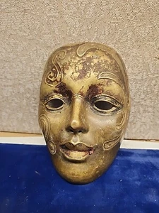 Solid Brass Decorative Wall Mask - Picture 1 of 6