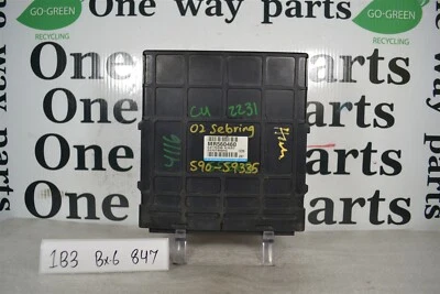 Unidad de control del motor MR560460 Chrysler Sebring 2002 AT módulo ECU 1B3 847 B6 Foto 1 de 4