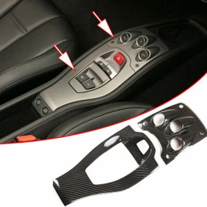Real Carbon Fiber Gear Shift Panel Cover Fit for Ferrari 458 2011-2016 - Picture 1 of 5
