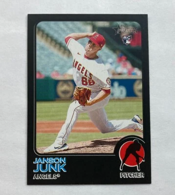 2022 Topps Heritage High Number - Black Bordered #720 Janson Junk (RC) - Image 1 of 4