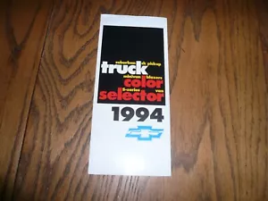 1994 Chevrolet LKW Minivans Blazer Vorort Außen Farbe Chips Booklet - Bild 1 von 3